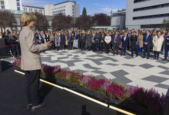 La Universidad de Navarra celebra el acto de colocación de la Primera piedra del Centro Bioma
